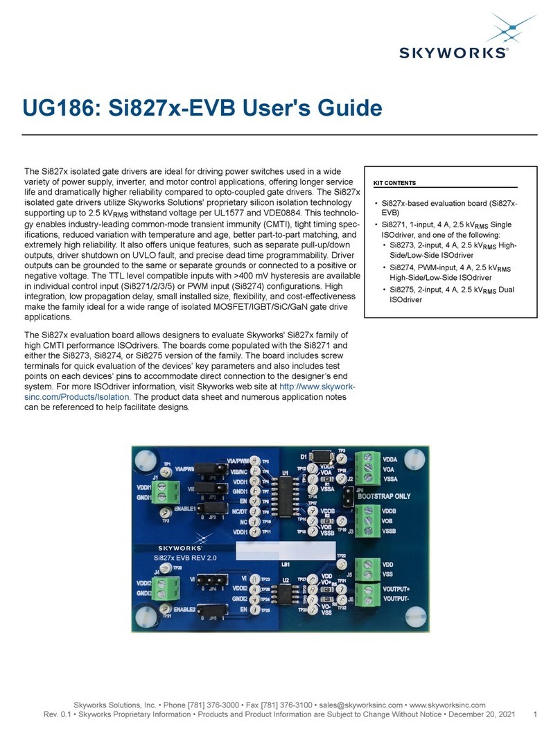 Skyworks Si827-EVB Series User manual