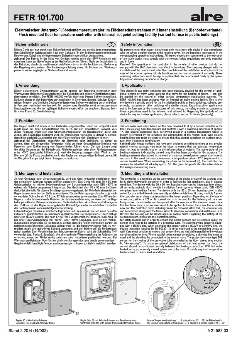 alre FETR 101.700 User manual