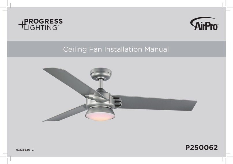 Progress Lighting AirPro P250062 User manual
