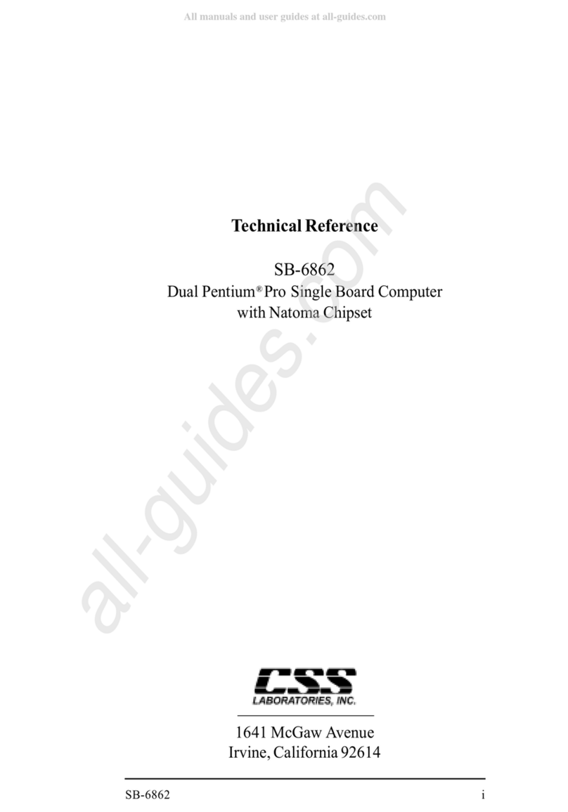 CSS Laboratories SB-6862 manual