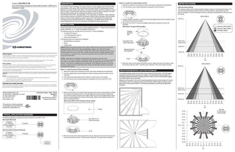 Crestron GLS-ODT-C-CN installation guide