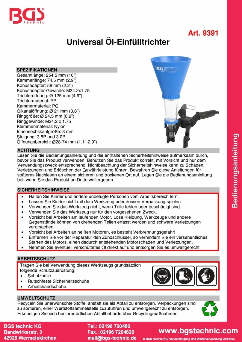 BGS technic 9391 instruction manual