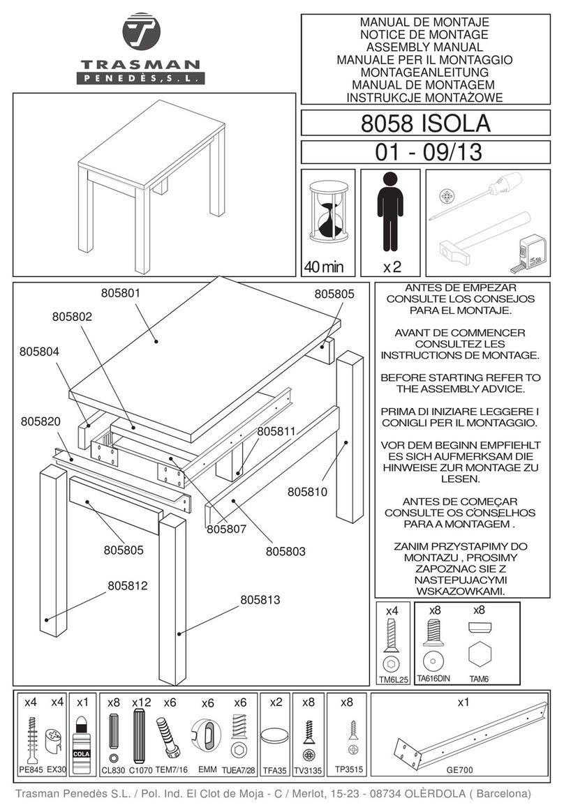 Trasman 8058 ISOLA User manual