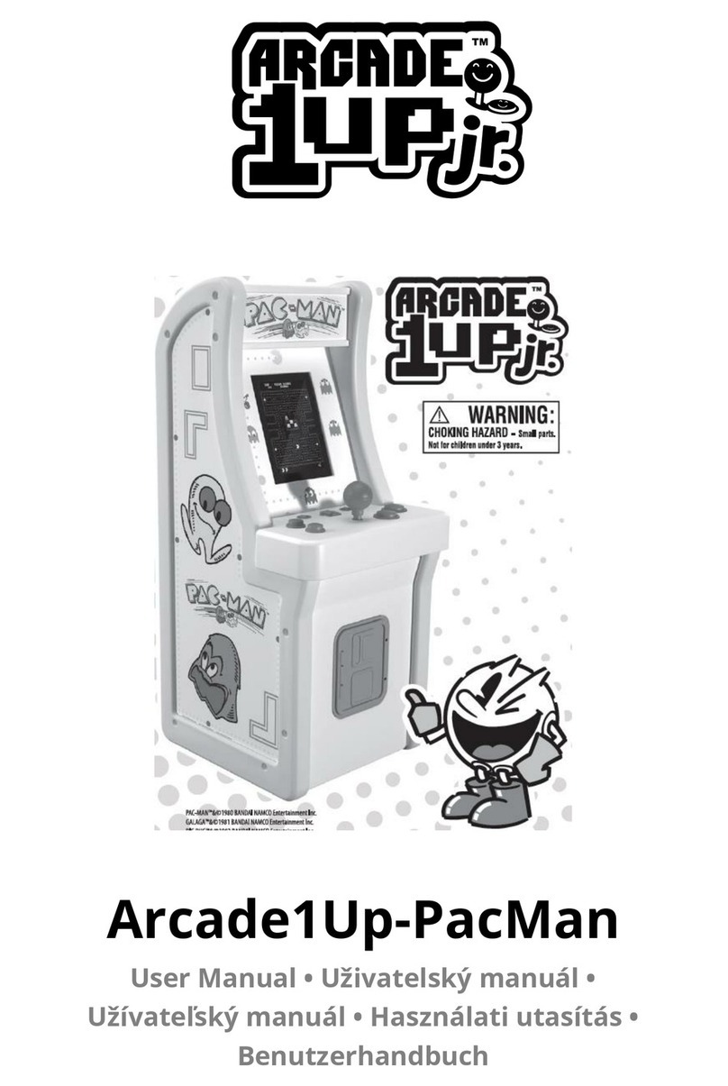 ARCADE1UP PAC-MAN user manual