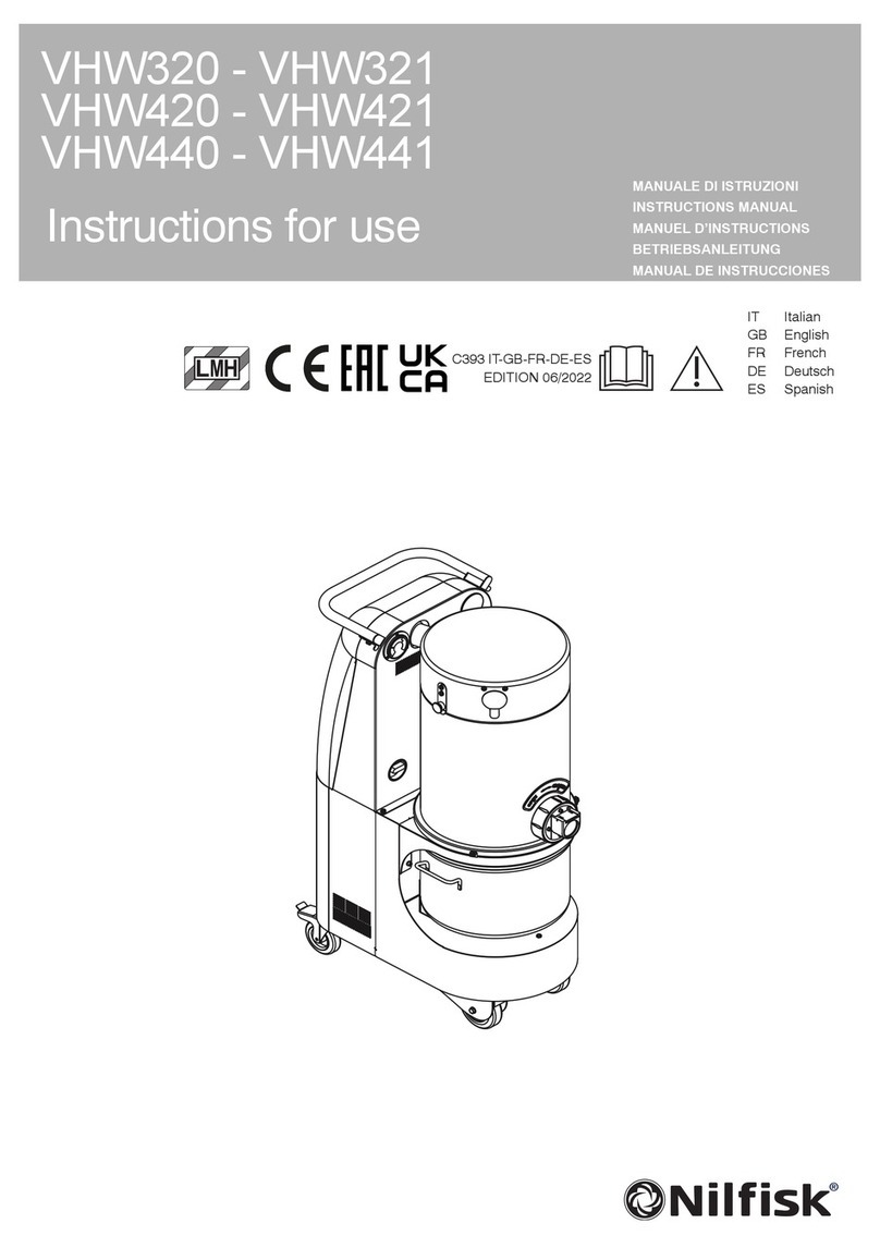 Nilfisk-Advance VHW320 User manual
