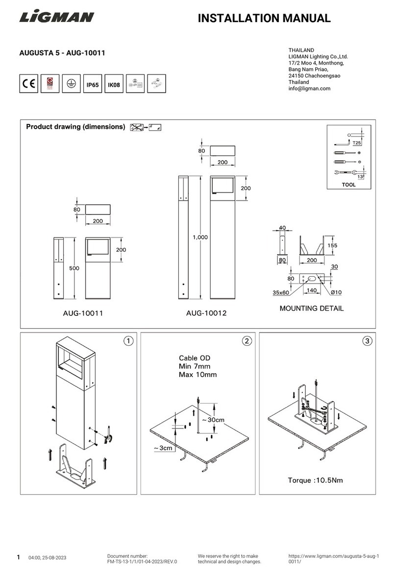 LIGMAN AUG-10011 User manual