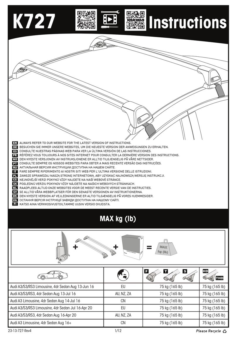 Yakima K727 User manual