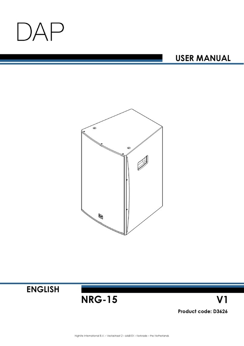 DAPAudio NRG-15 User manual