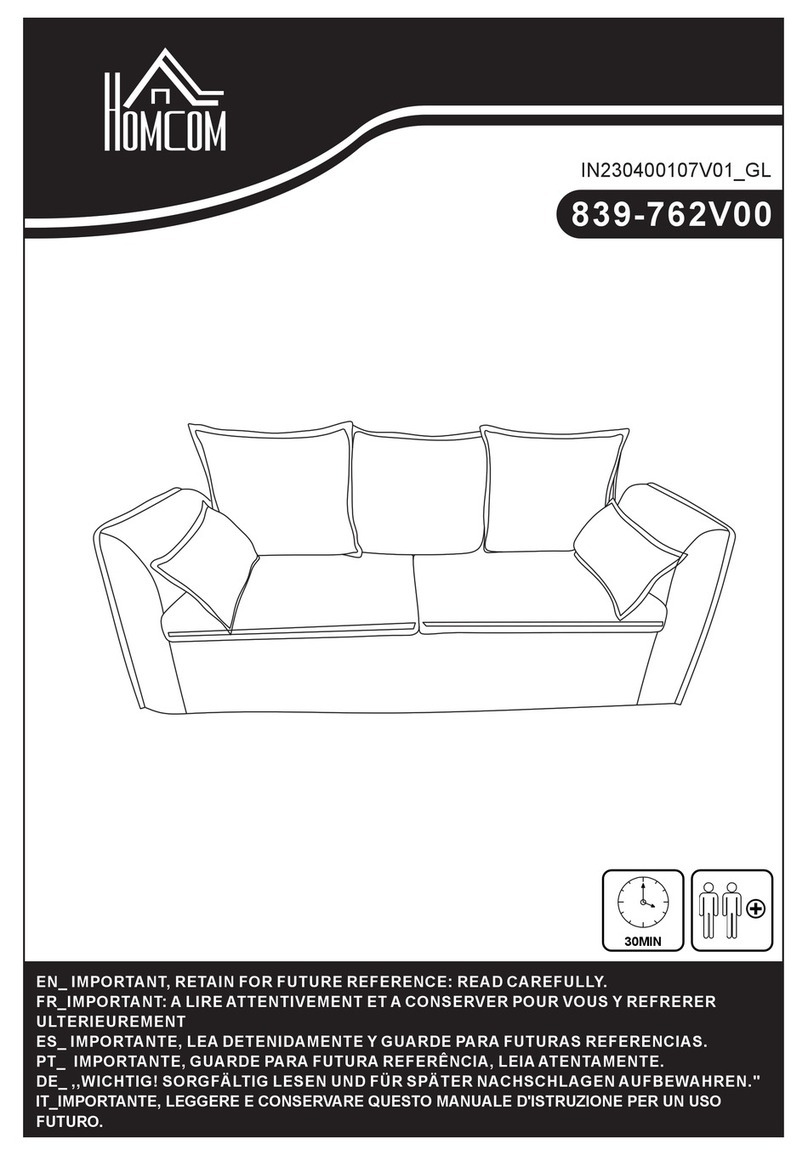 HOMCOM 839-762V00 manual HOMCOM 839-762V00 manual