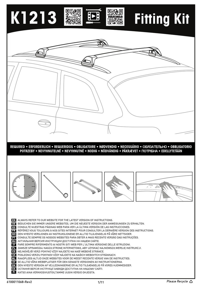 Prorack K1213 instructions