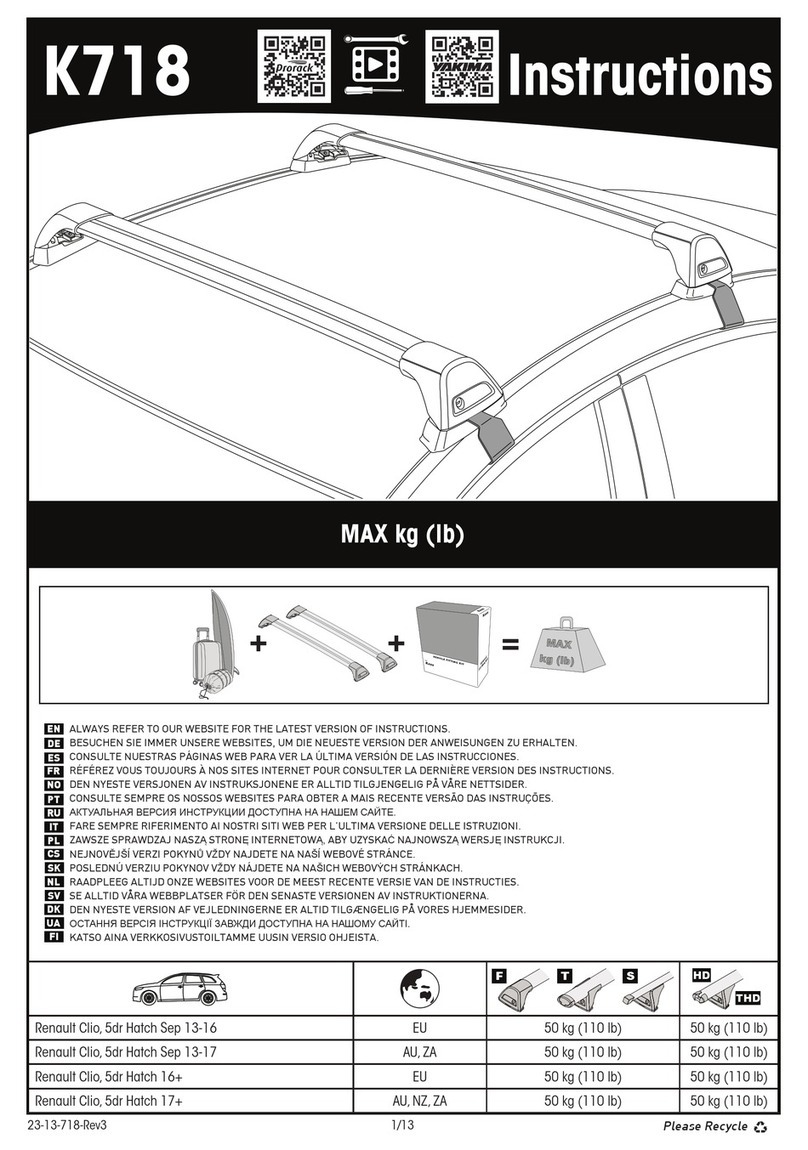 Yakima K718 User manual Yakima K718 User manual