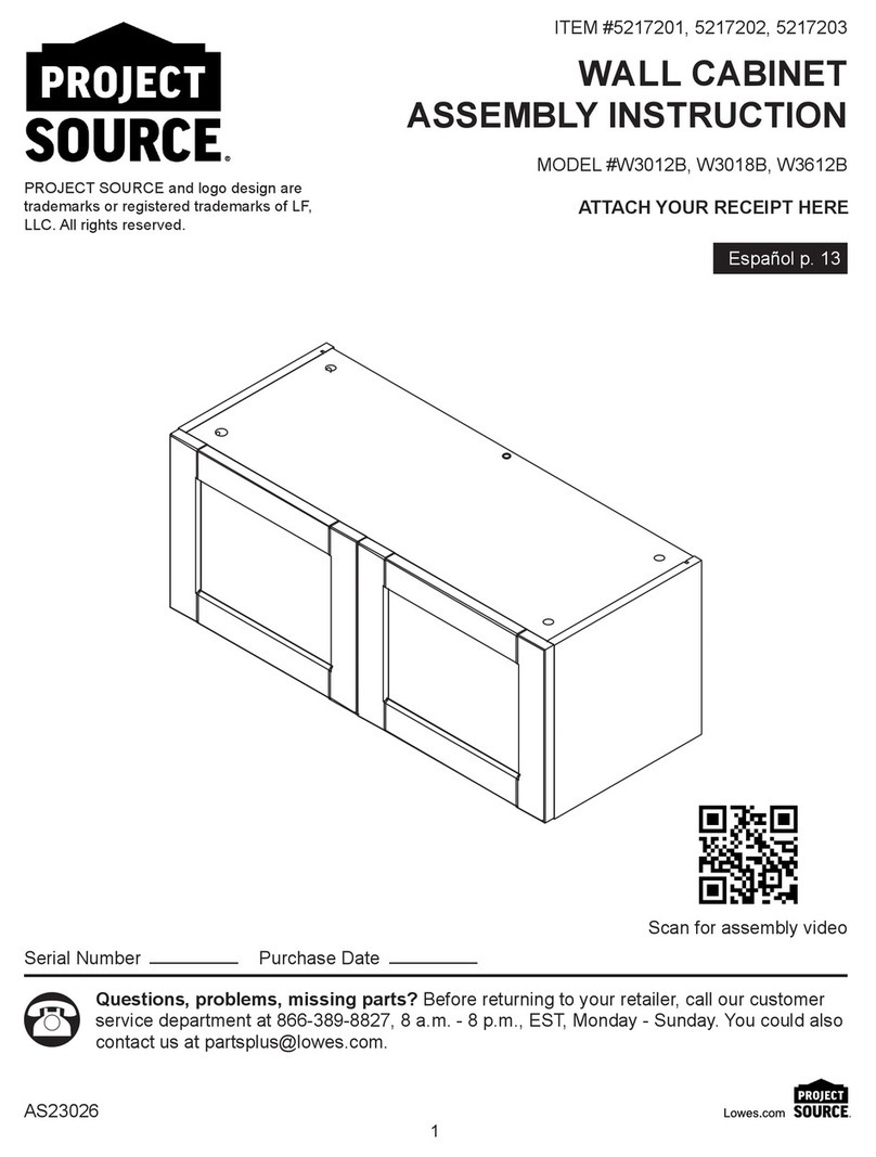 Project Source W3012B User manual