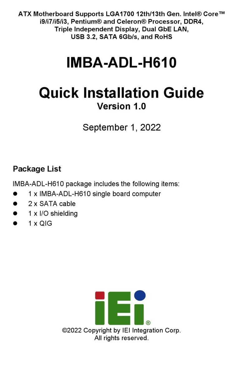 IEI Technology IMBA-ADL-H610 User manual
