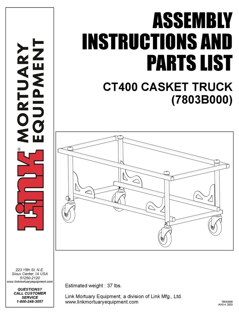 Link CT400 Assembly instructions and parts list