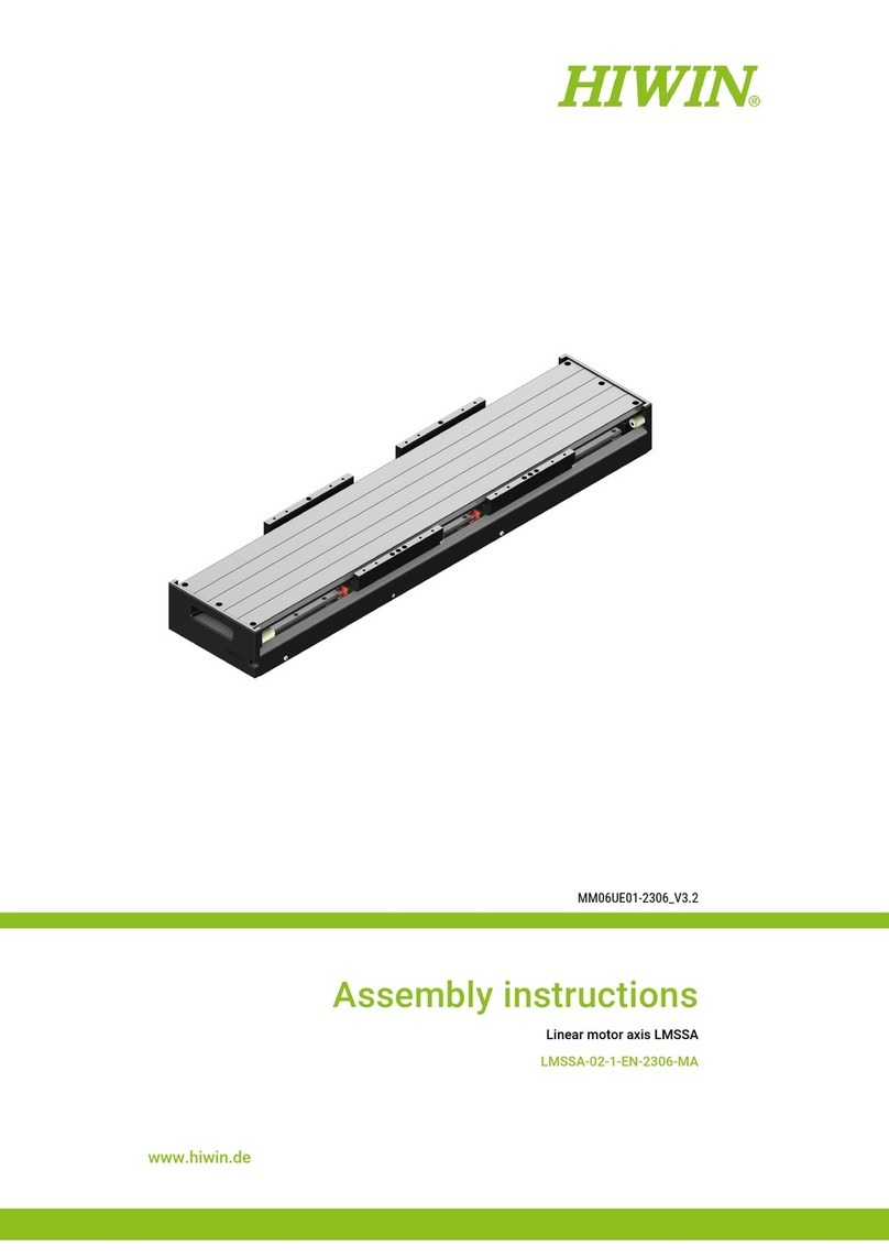Hiwin LMSSA Series Assembly instructions