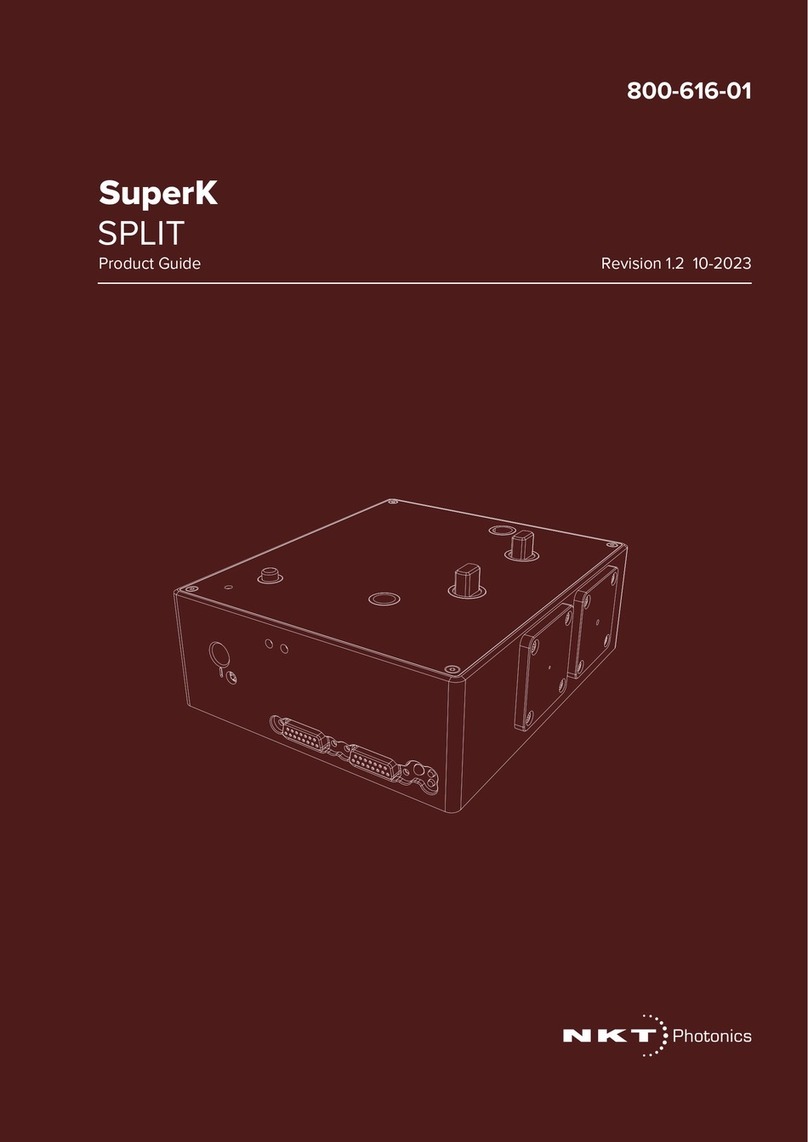 NKT Photonics SuperK SPLIT User manual