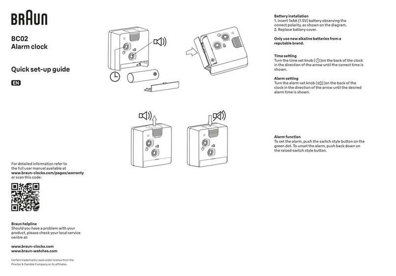 Braun BC02 User manual