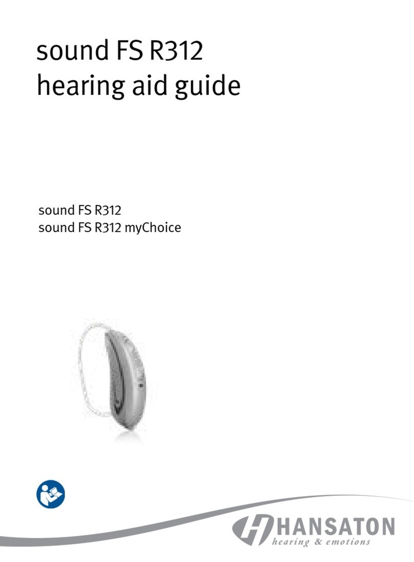 Hansaton sound FS R312 User manual Hansaton sound FS R312 User manual