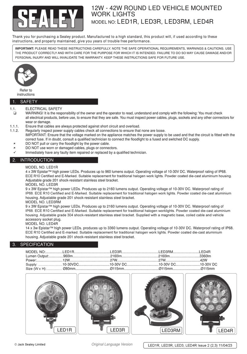 Sealey LED1R User manual