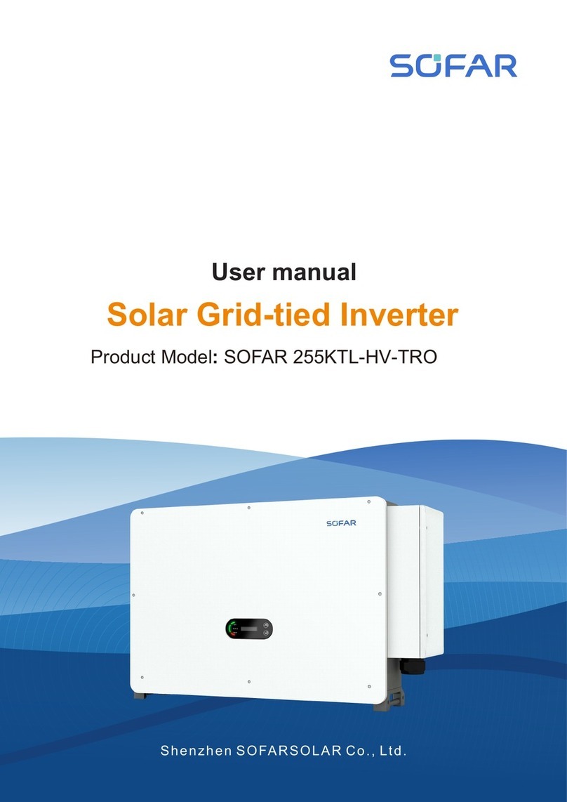 Sofar 255KTL-HV-TRO User manual Sofar 255KTL-HV-TRO User manual