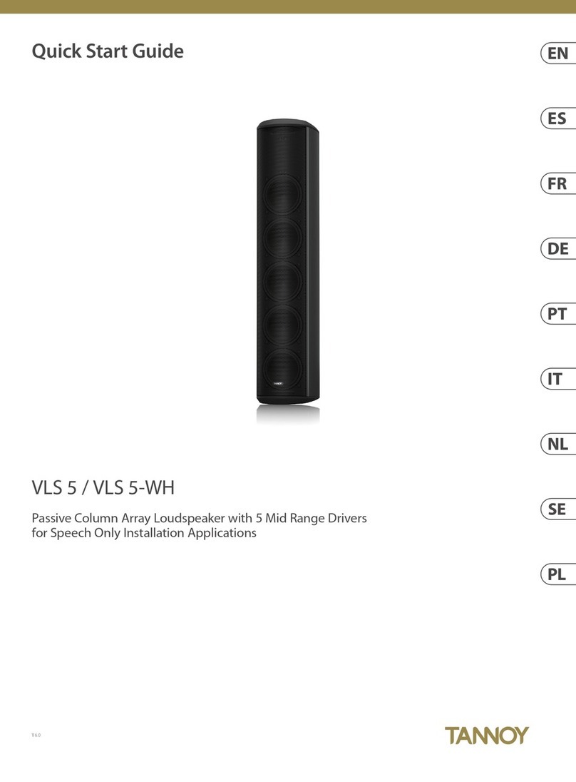 Tannoy VLS 5 quick start guide