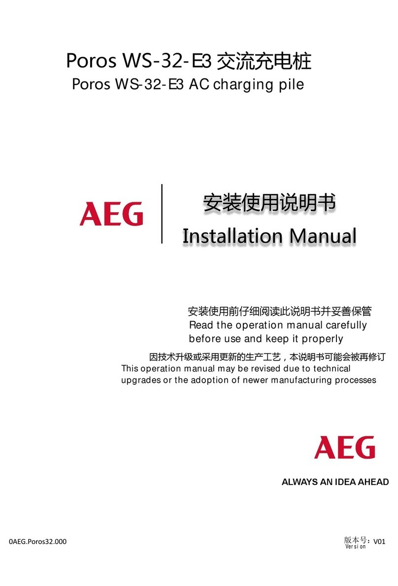 AEG Poros WS-32-E3 User manual