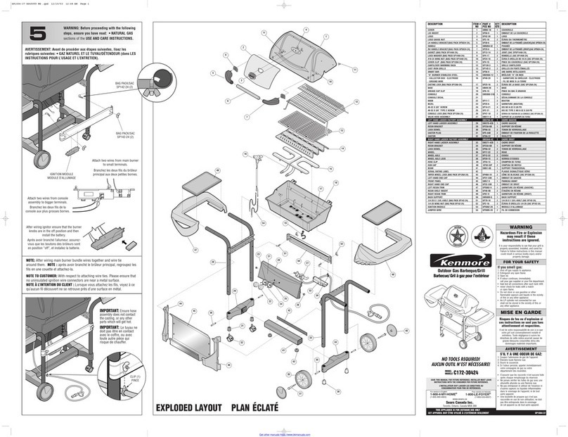 Kenmore C172-30424 quick start guide