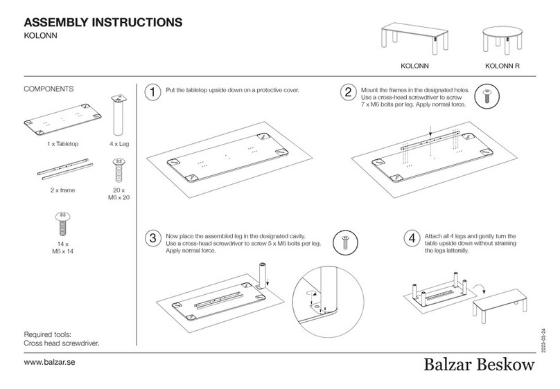 Balzar Beskow KOLONN Assembly instructions