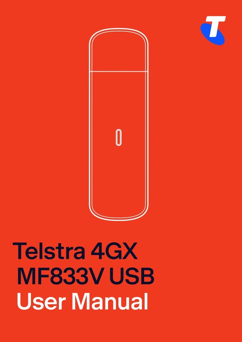 Telstra 4GX MF833V USB user manual Telstra 4GX MF833V USB user manual