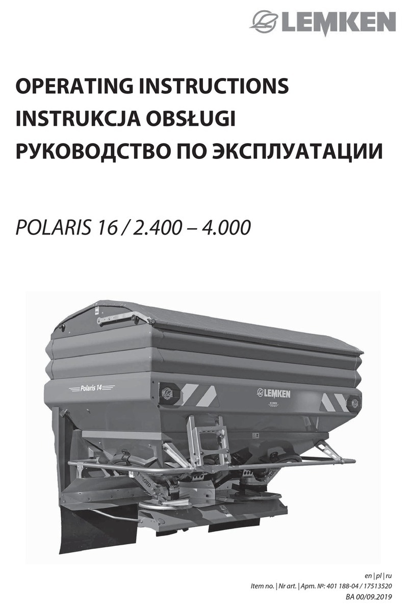 LEMKEN POLARIS 16 User manual