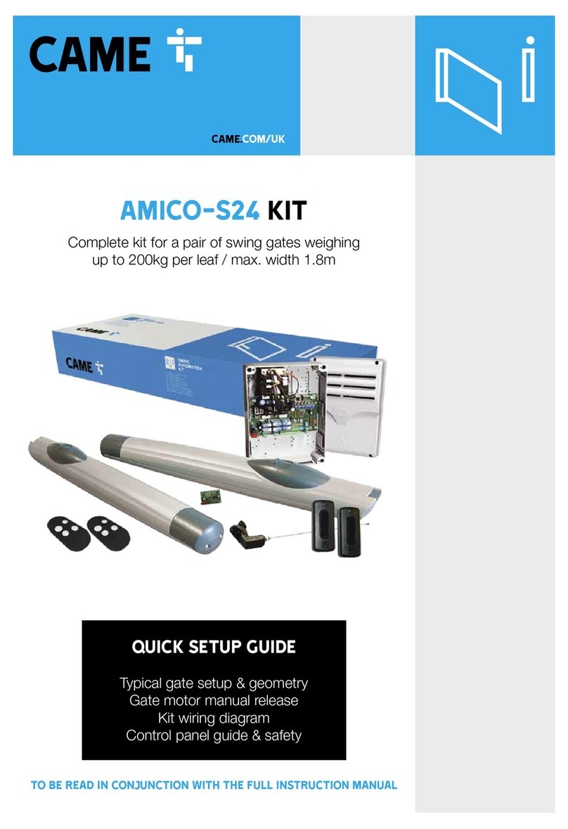 CAME AMICO-S24 User manual