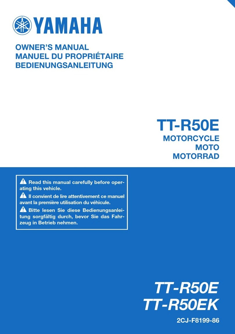 Yamaha TT-R50EK 2018 User manual