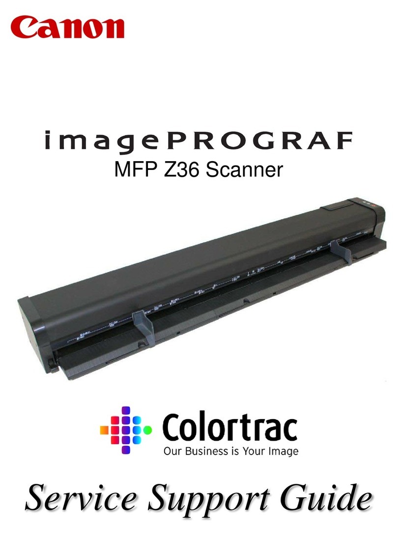 Canon Colortrac imagePROGRAF MFP Z36 Installation instructions