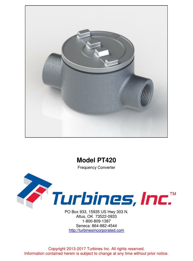Turbines PT420 manual