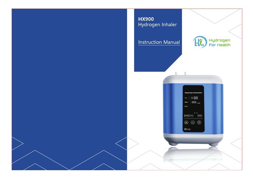 Hydrogen For Health HX900 instruction manual