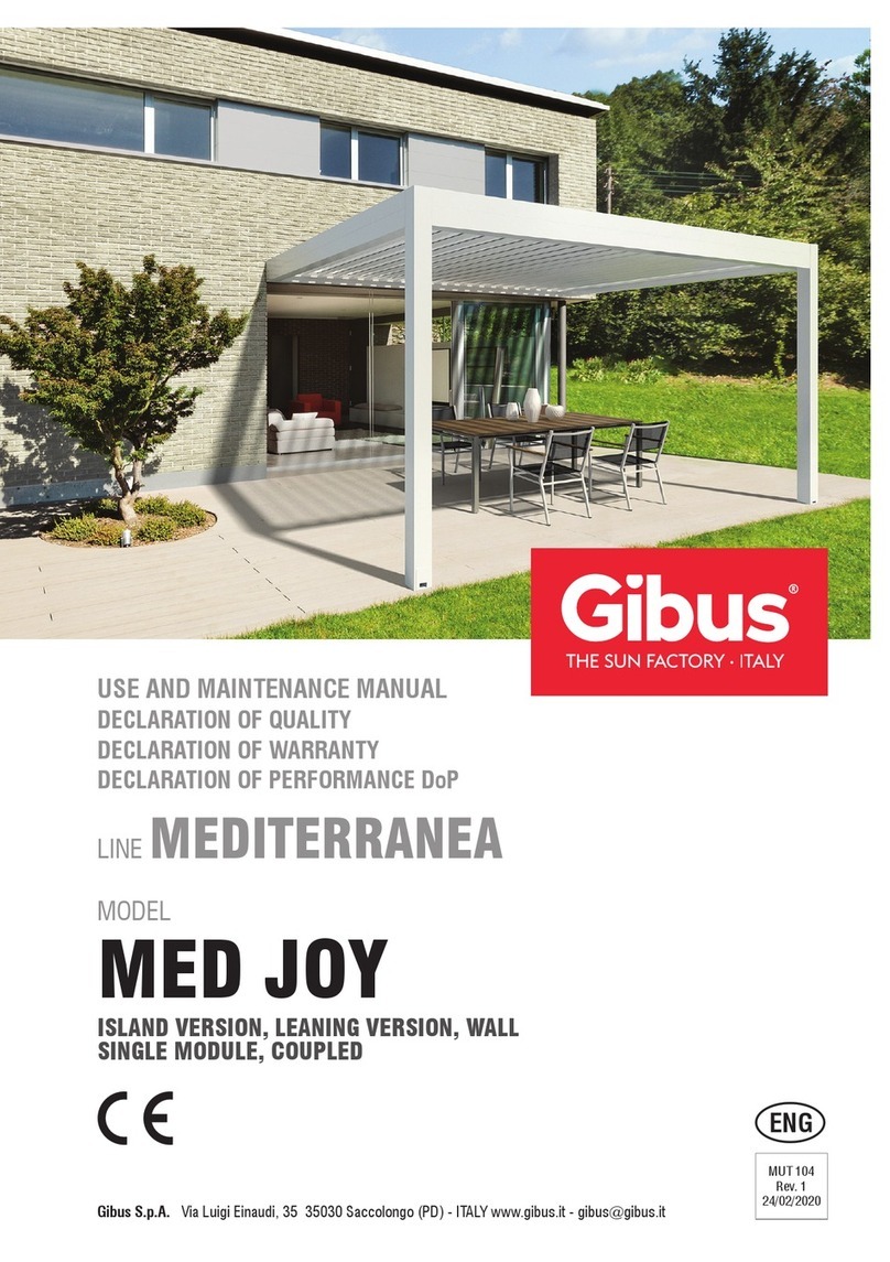 Gibus MEDITERRANEA Series Use and maintenance manual