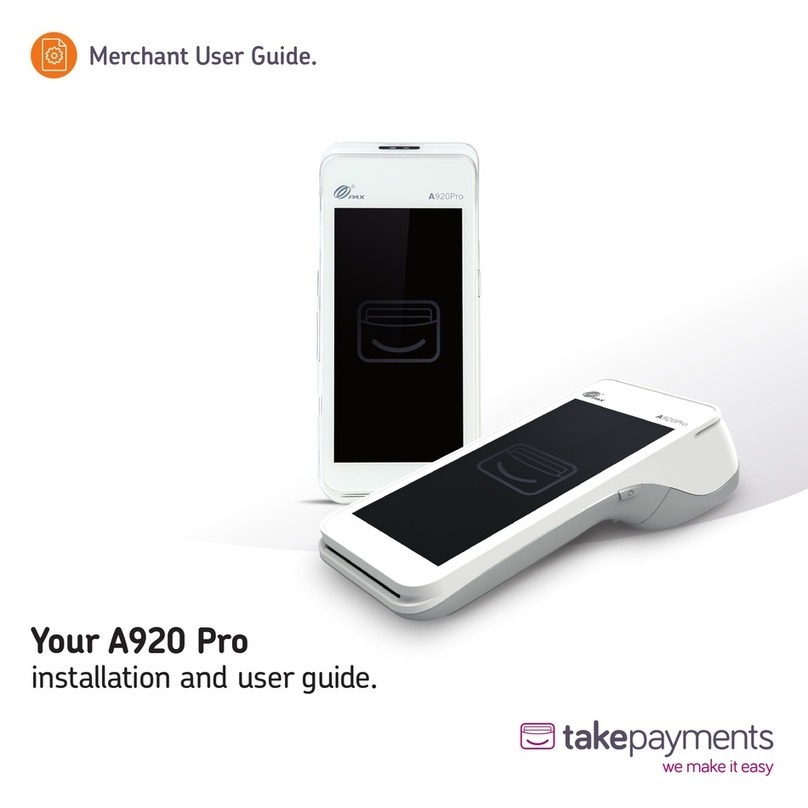 takepayments Your A920 Pro Installation and user guide