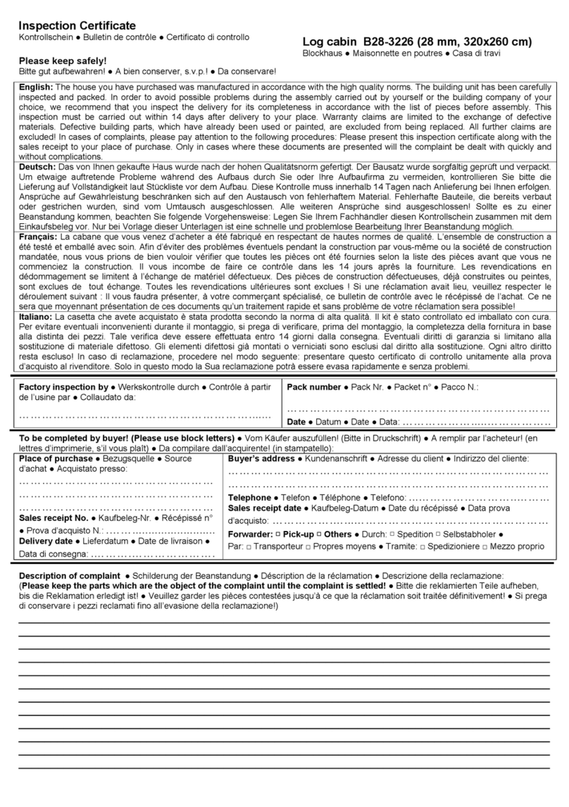Palmako B28-3226 User manual