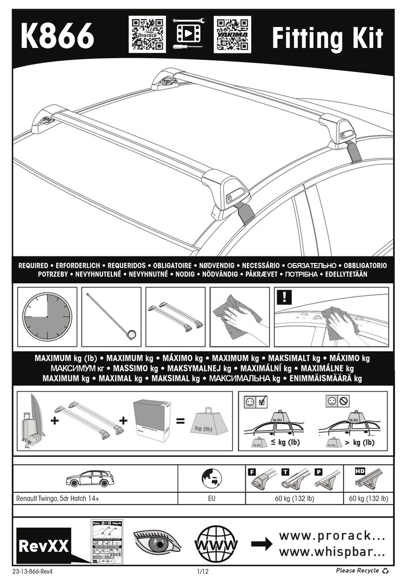 Prorack K866 User manual