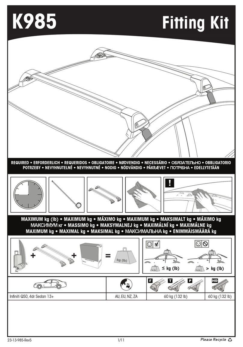 Prorack K985 User manual