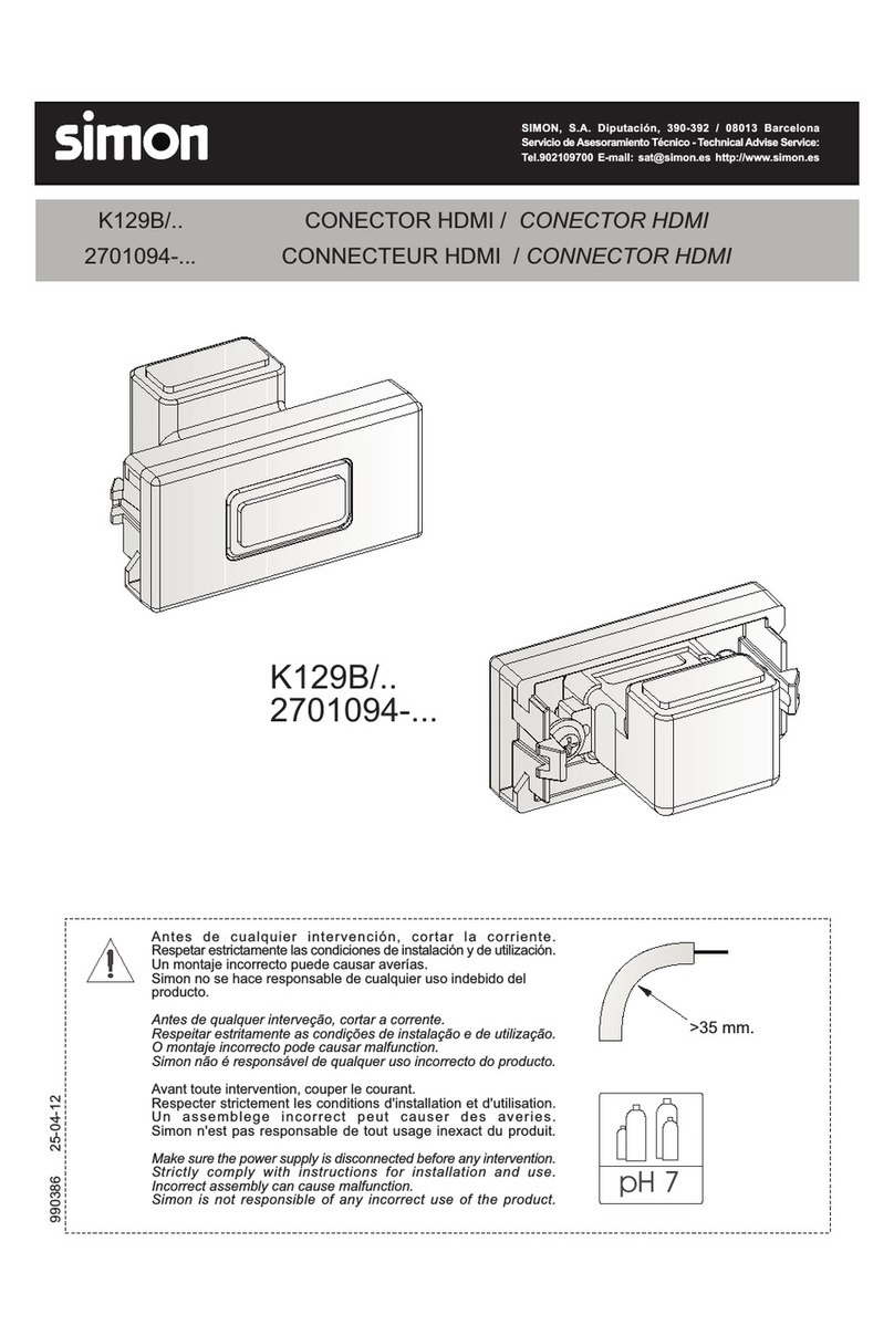 Simon K129B User manual