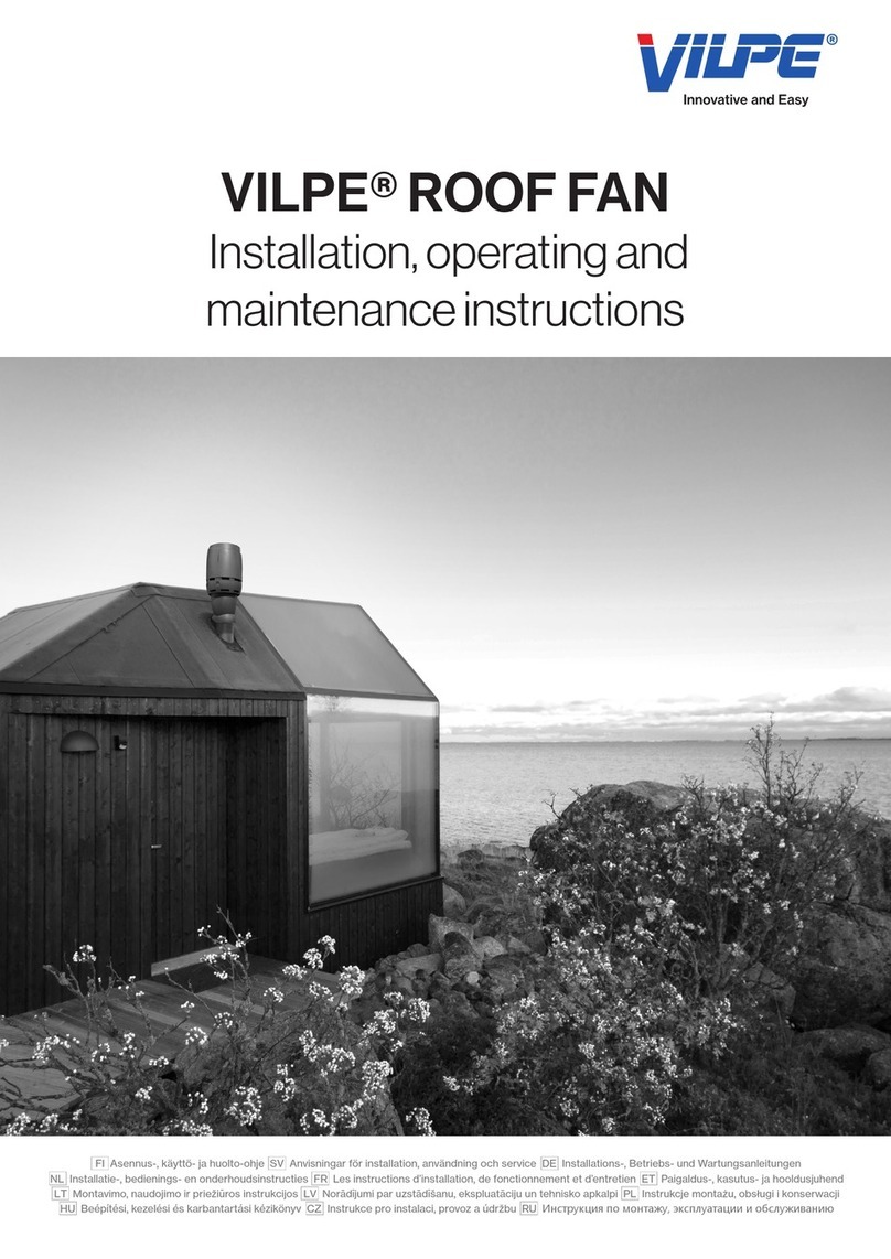 Vilpe E120(EF) Installation, Operating and Maintenance Instruction