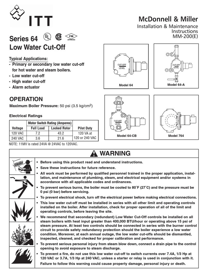 ITT McDonnell & Miller 64 Series Installation & maintenance instructions ITT McDonnell & Miller 64 Series Installation & maintenance instructions