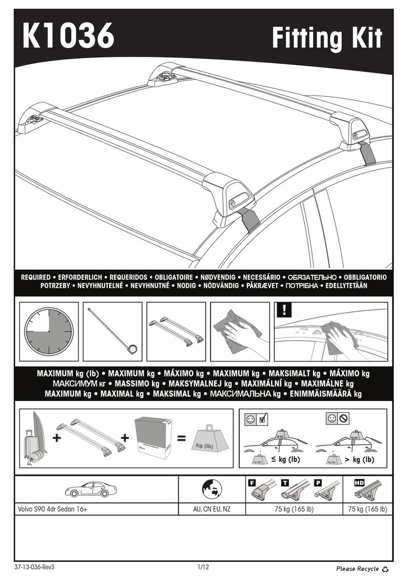 Yakima K1036 User manual Yakima K1036 User manual