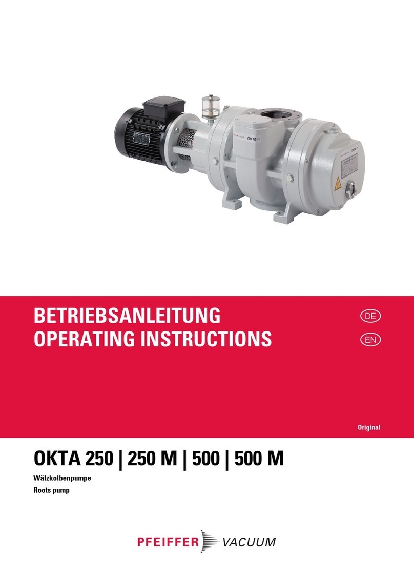 Pfeiffer Vacuum OKTA 250 User manual