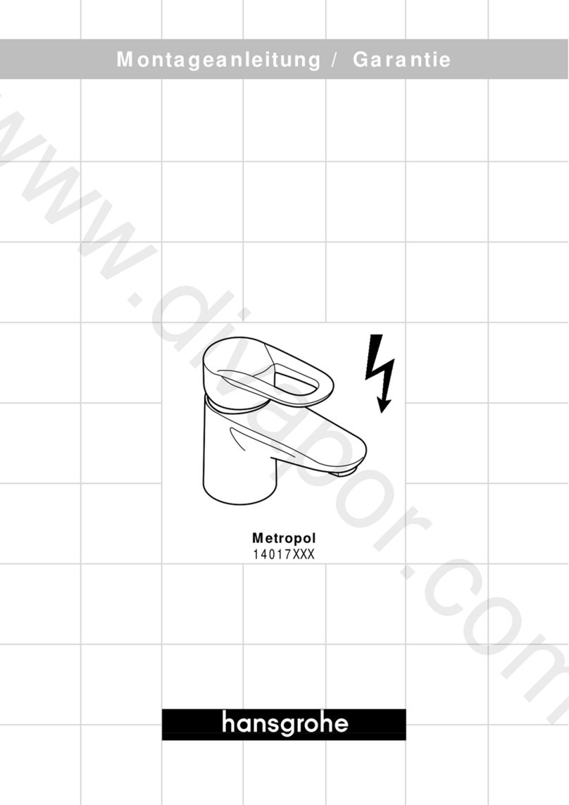 Hans Grohe Metropol 14017 Series User manual Hans Grohe Metropol 14017 Series User manual