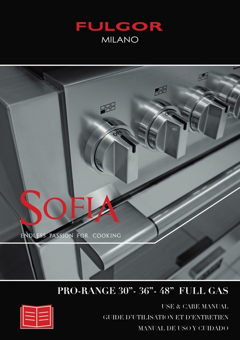 Fulgor Milano SOFIA F6PGR364GS2 Use & care manual