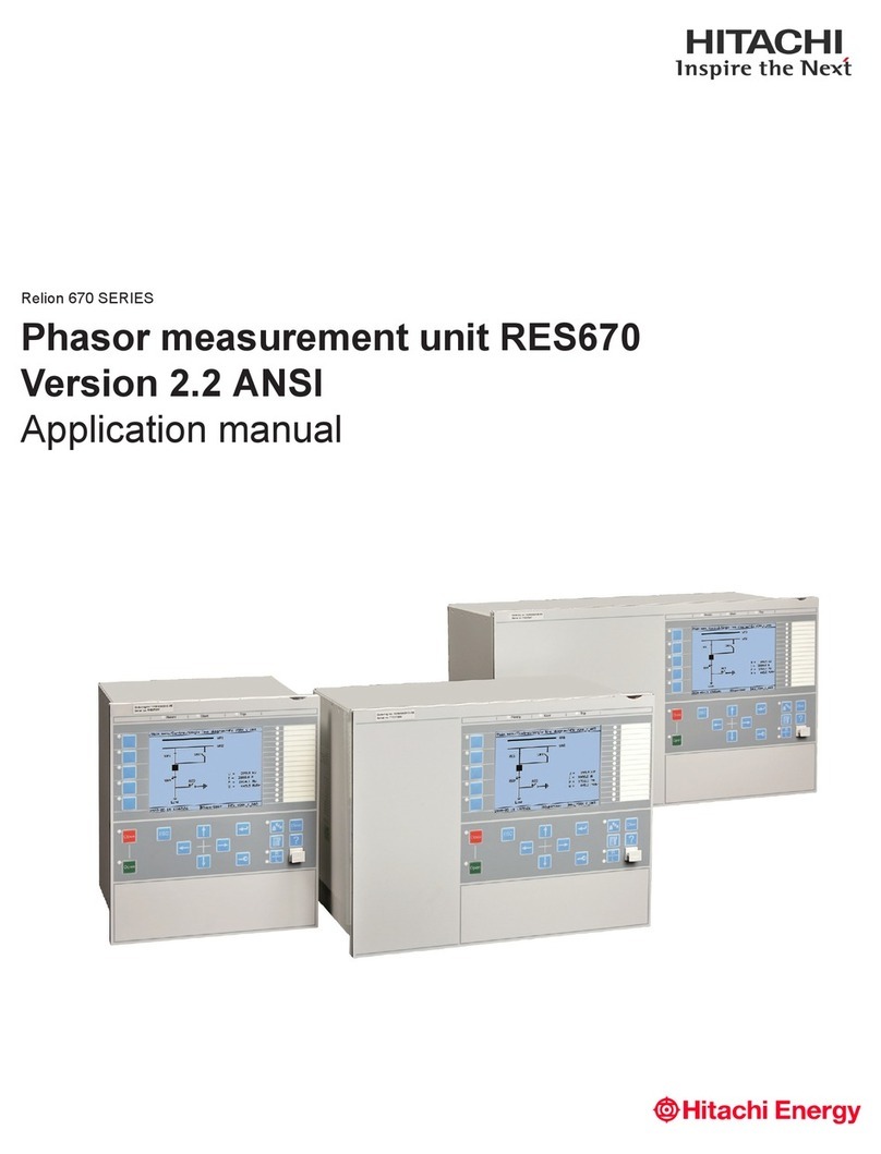 Hitachi Relion 670 Series Applications manual