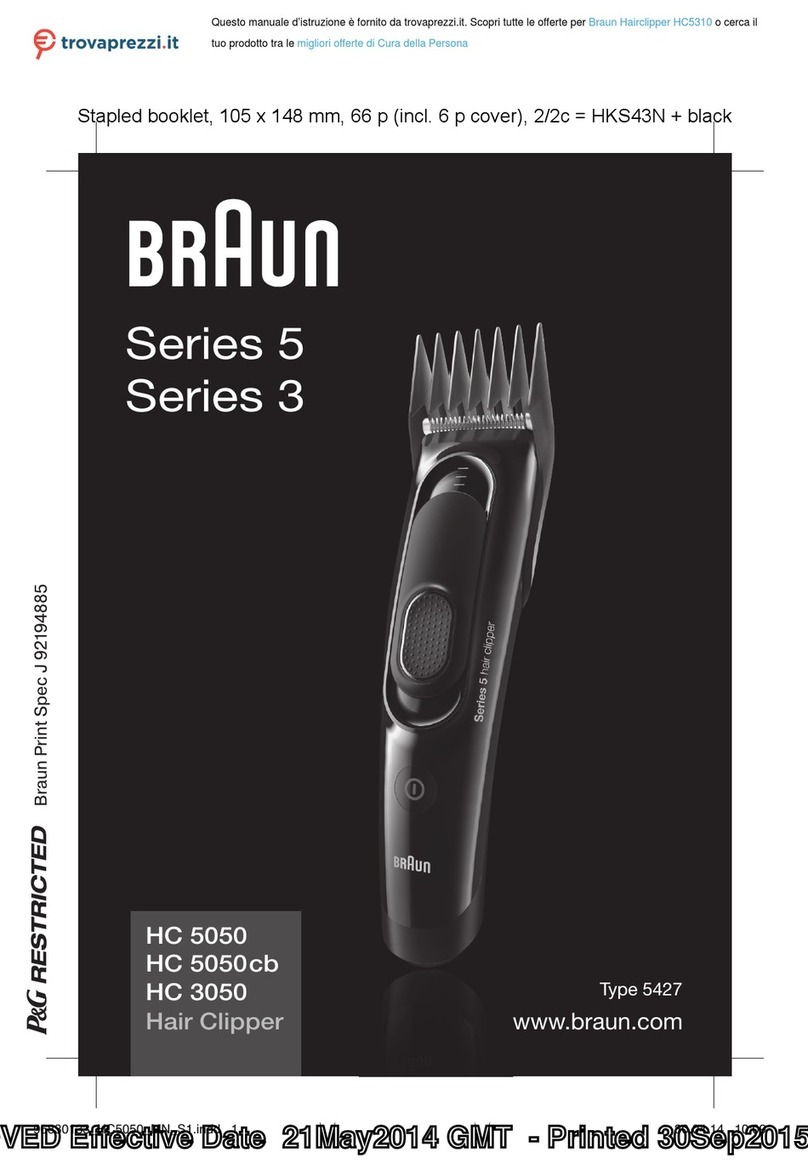Braun HC 5310 User manual