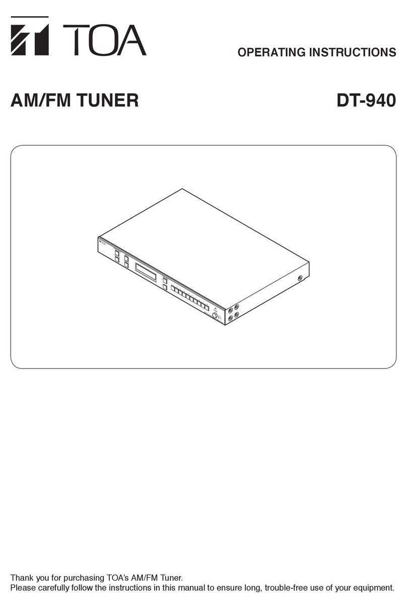 Toa DT-940UL operating instructions